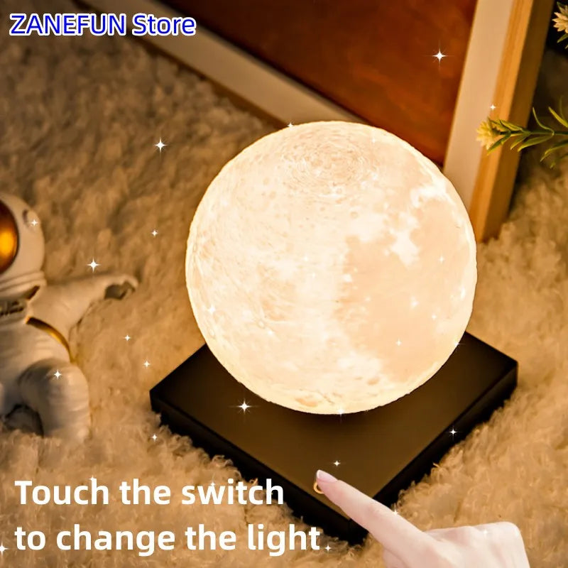 3D Printed Magnetic Levitating Moon Lamp Globe Creative Office Home Decoration Unique Gifts